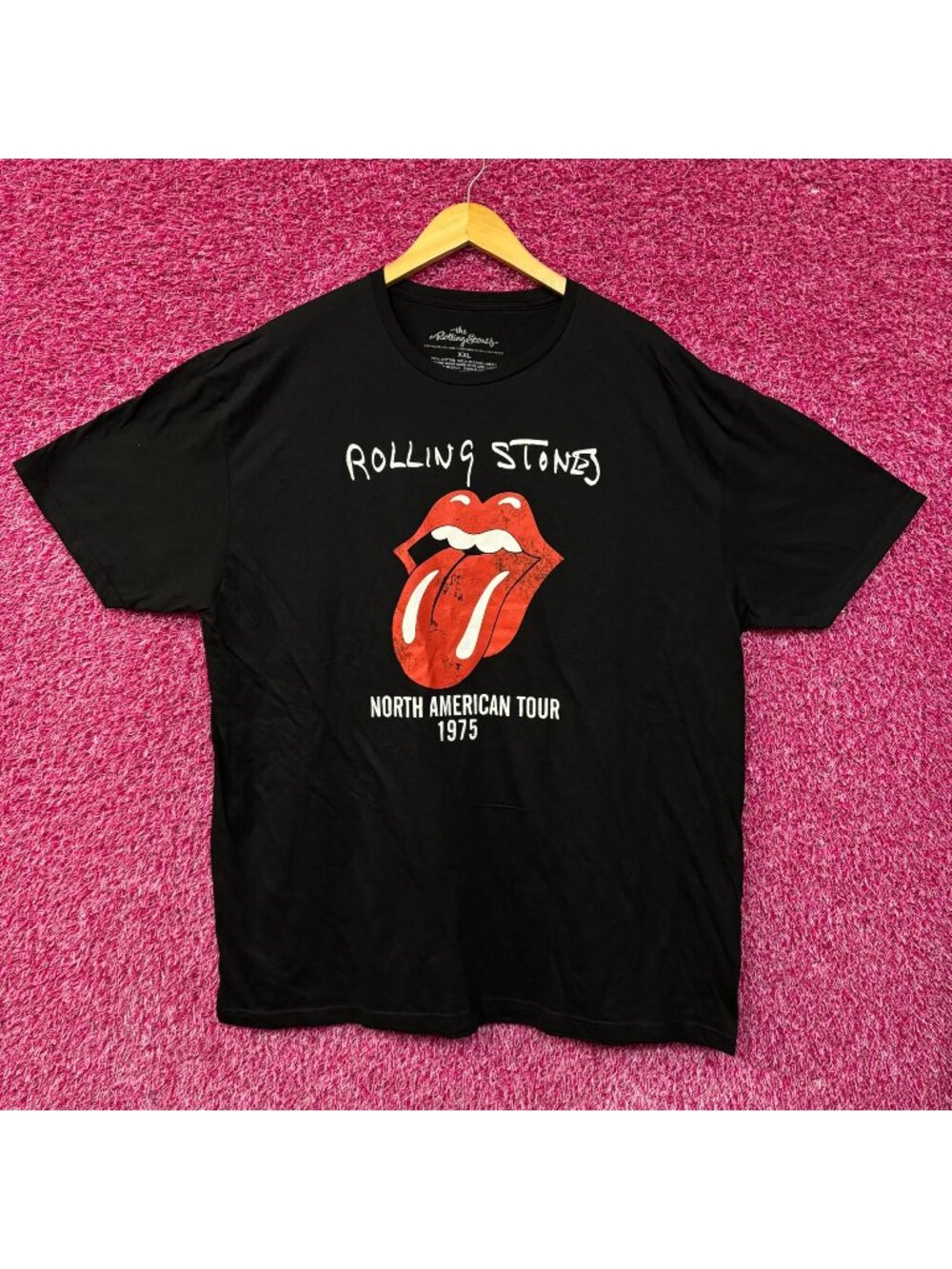 The Rolling Stones Hot Lips North American Tour 1975 T-Shirt XXL